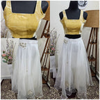 Designer wear Aari work- Blouse and Skirt Combo - ATB ✨️ - All things Beautiful ✨️