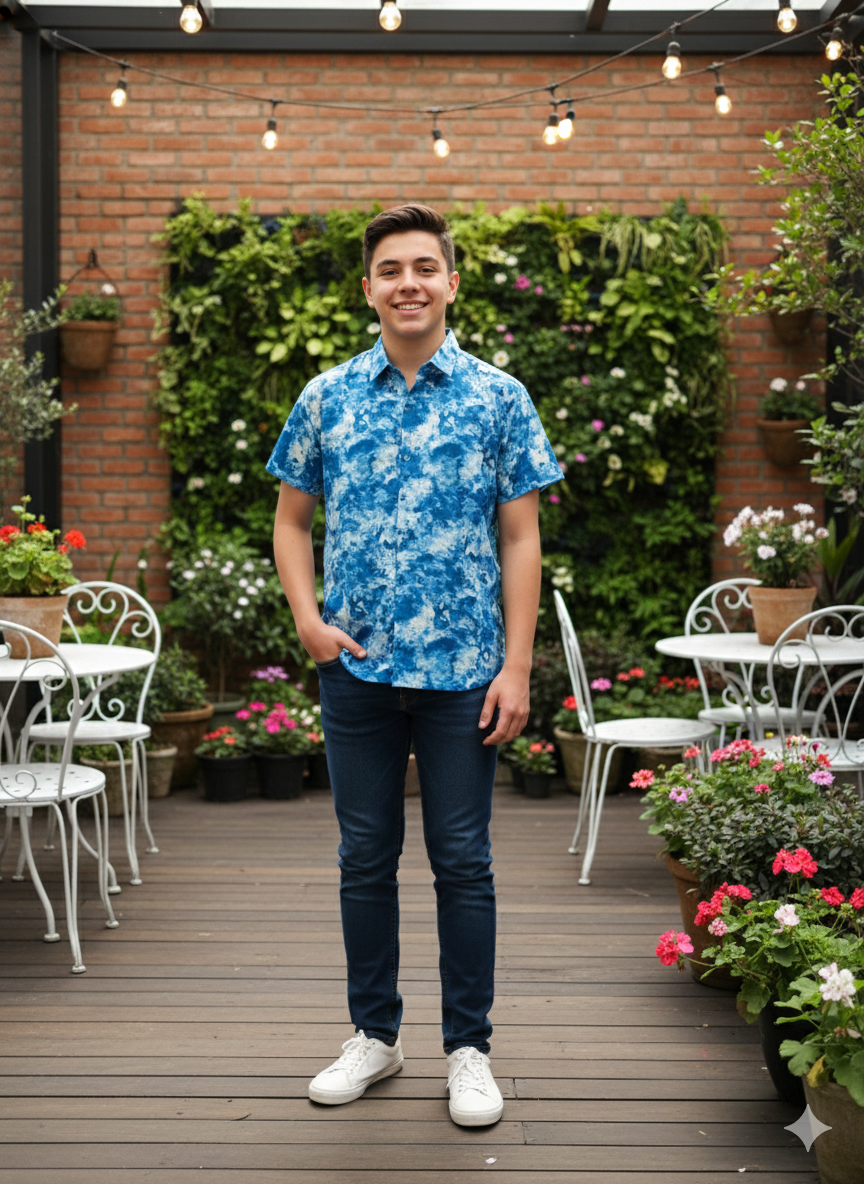 Clouds Blue-  Shirt- ATB - All things Beautiful ✨️