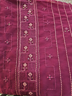 Georgette Embroidered Unstitched material - All things Beautiful ✨️