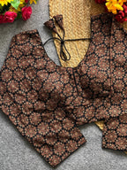 Ajrakh Print Readymade Blouse for Stylish Festive Wear - All things Beautiful ✨️