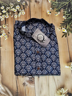 Men's Jaipur Print Short Kurta - Full Sleeves - Stylish Attire from ATB - All things Beautiful ✨️
