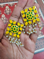 Meenakari Jaipur earrings - Fashion Jewellery- ATB ✨️ - All things Beautiful ✨️