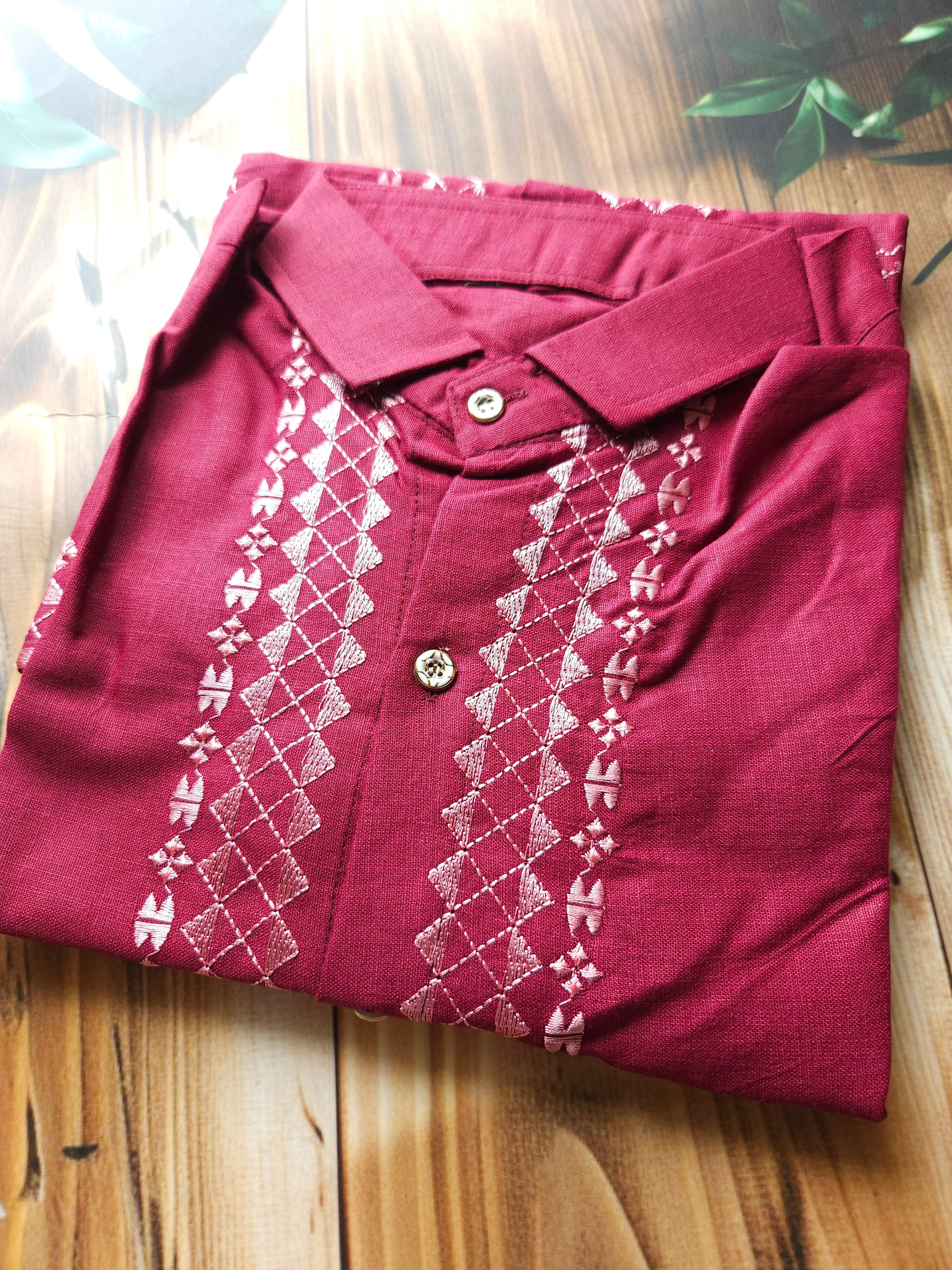 Men's Embroidered Shirt - Festive wear- ATB - All things Beautiful ✨️