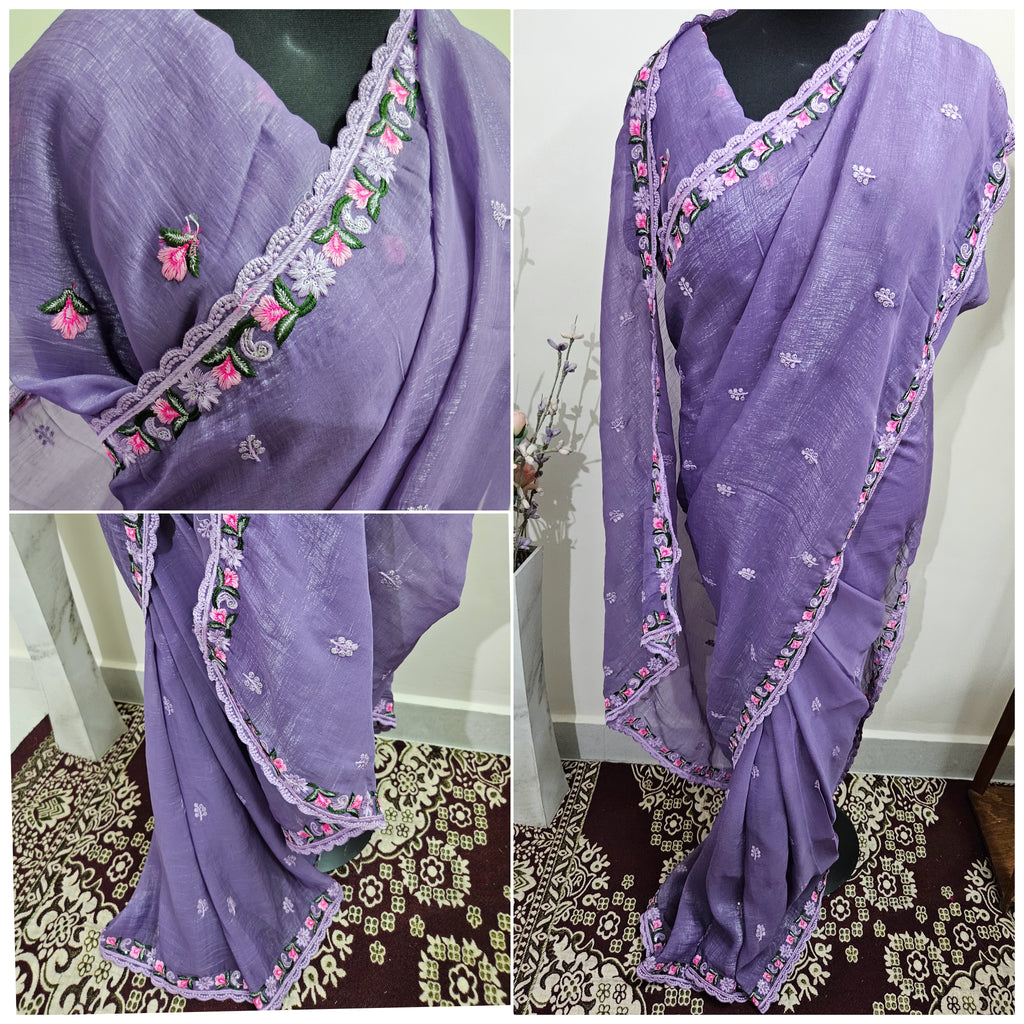 Crushed tissue sarees - ATB ✨️ - All things Beautiful ✨️