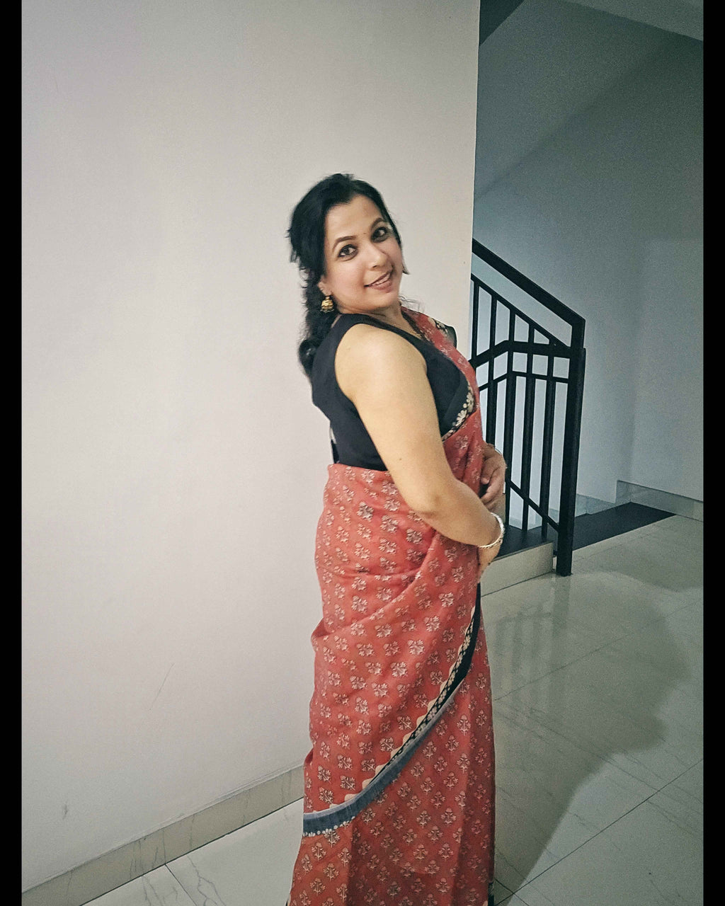 Jaipur Print Linen Sarees - Elegant and Stylish ATB Collection