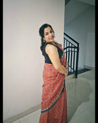 Jaipur Print Linen Sarees - Elegant and Stylish ATB Collection