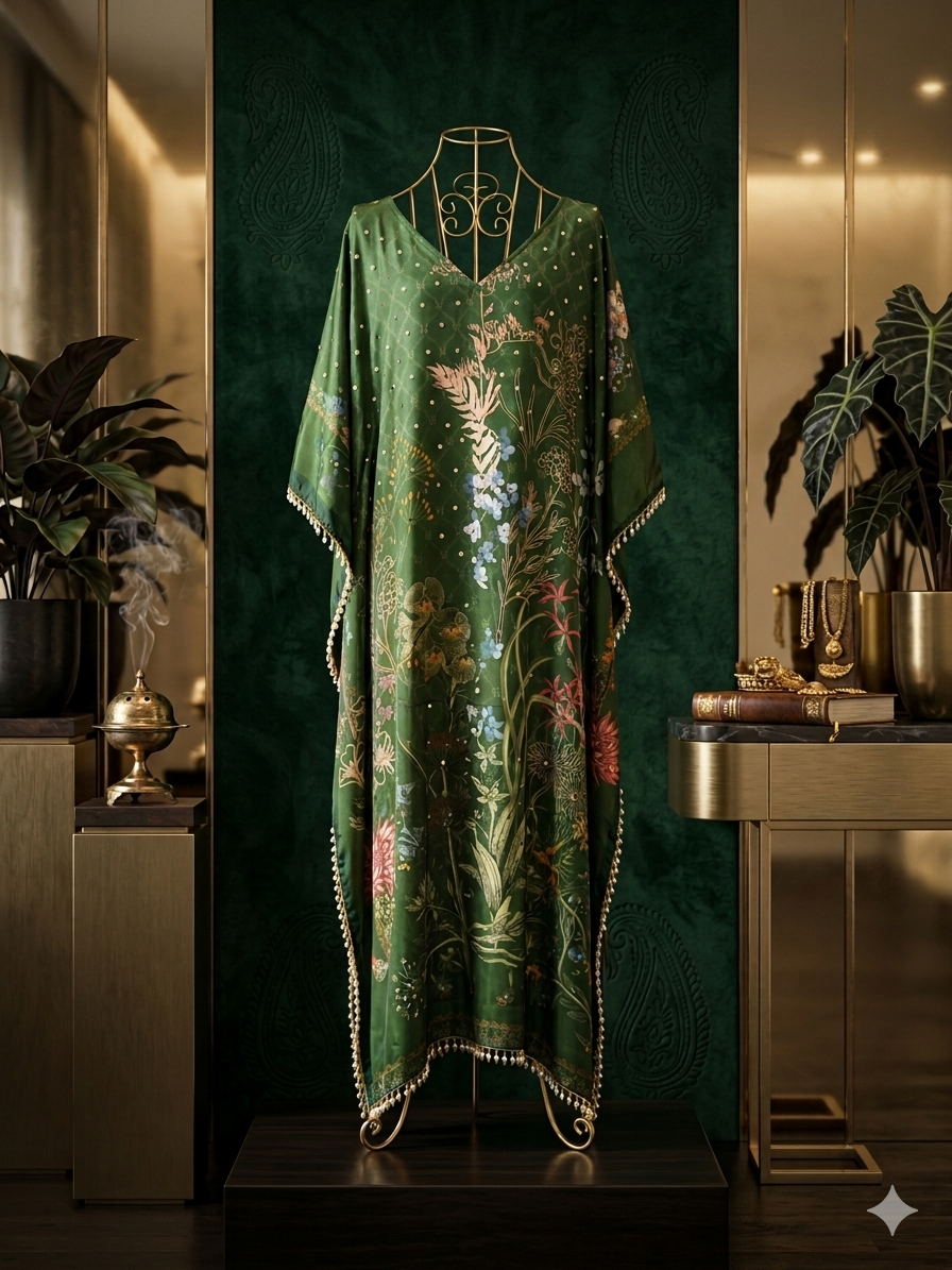 Embellished Kaftan with bottom - All things Beautiful ✨️