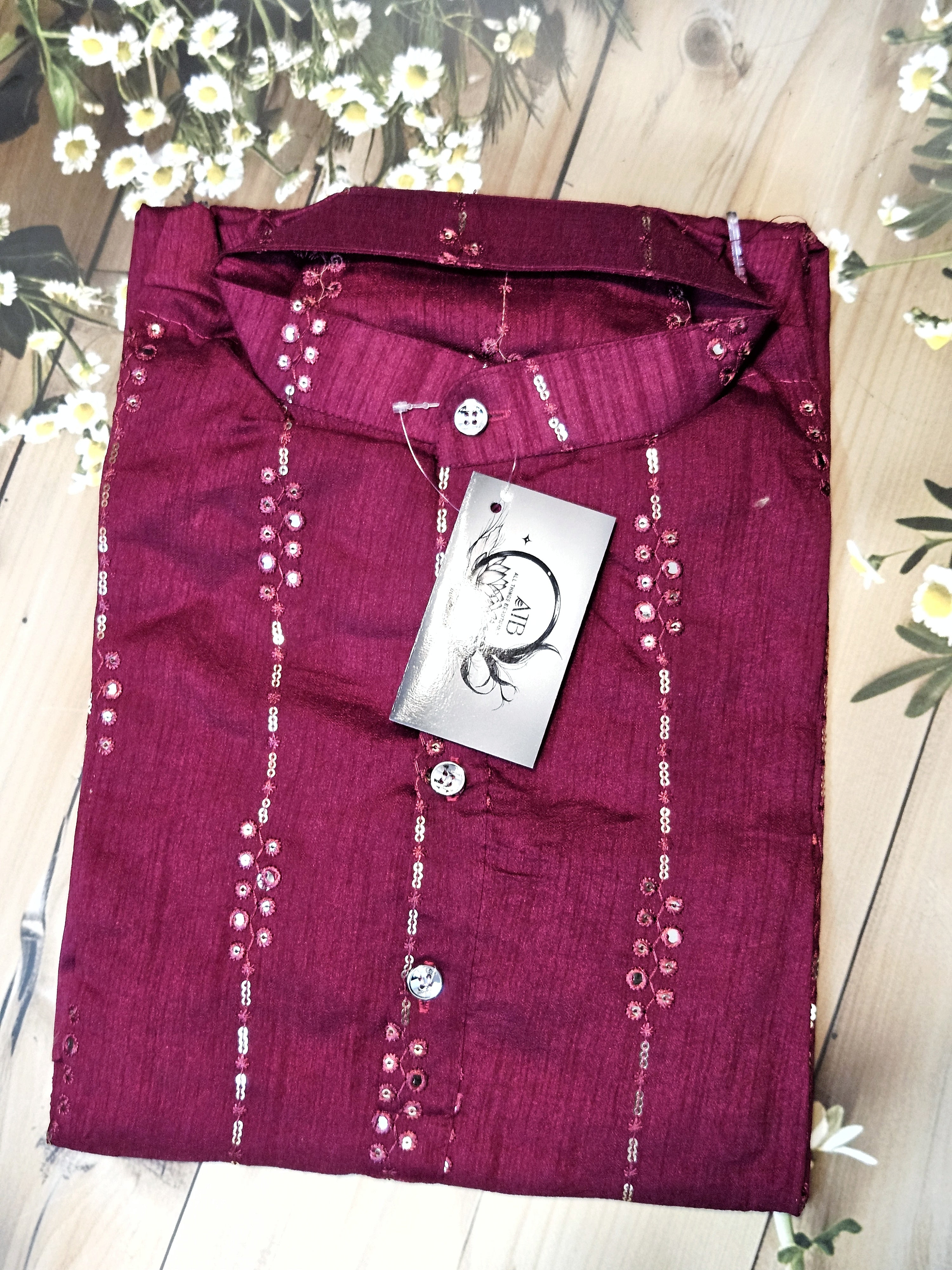 Men's Full sleeve Long Kurta - Silk - ATB - All things Beautiful ✨️