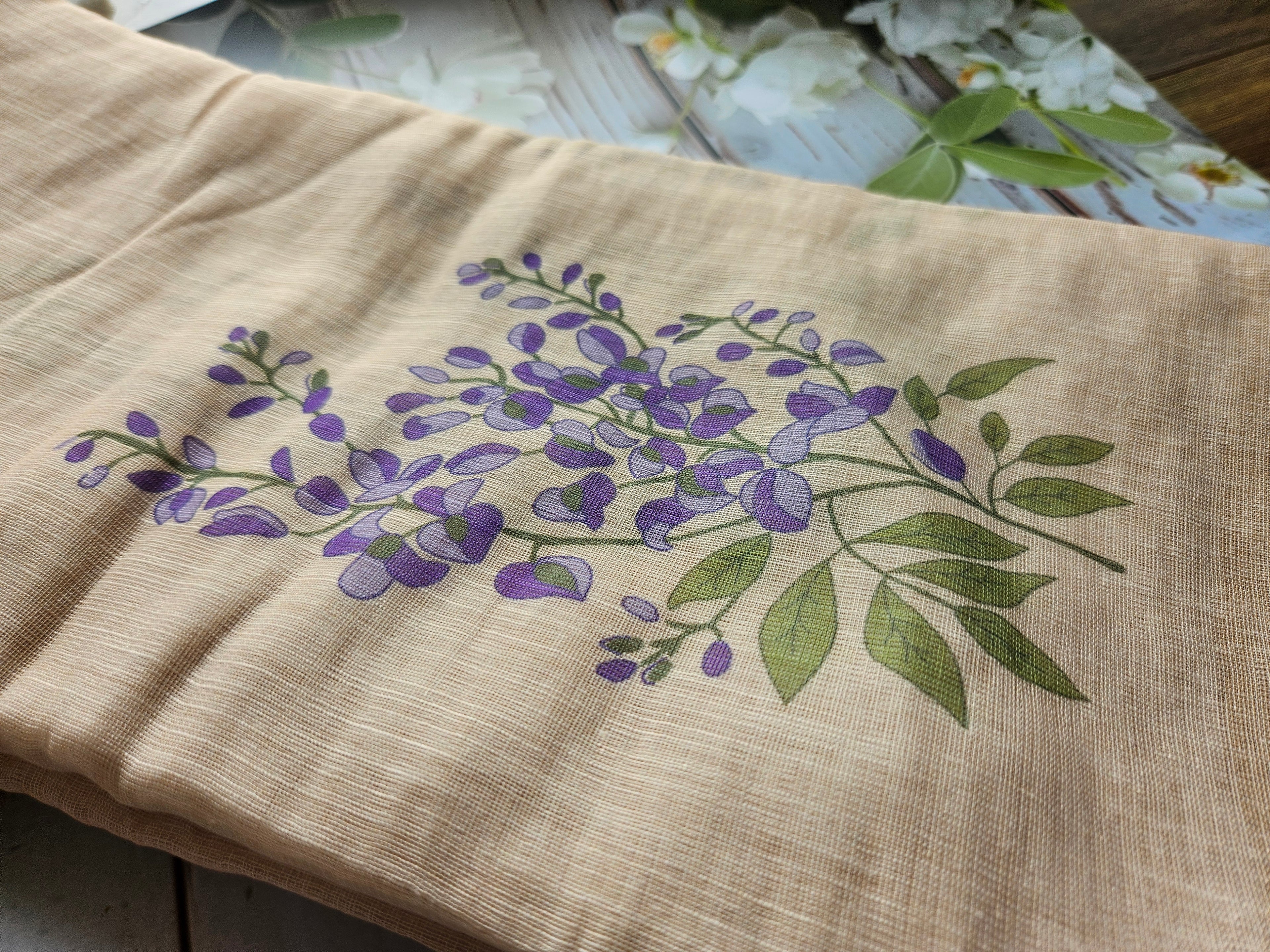 Butterfly bush - Linen Sarees - ATB - All things Beautiful ✨️
