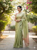 Metallic shade shimmer - Tissue Saree - ATB ✨️ - All things Beautiful ✨️