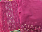 Georgette Embroidered Unstitched material - All things Beautiful ✨️